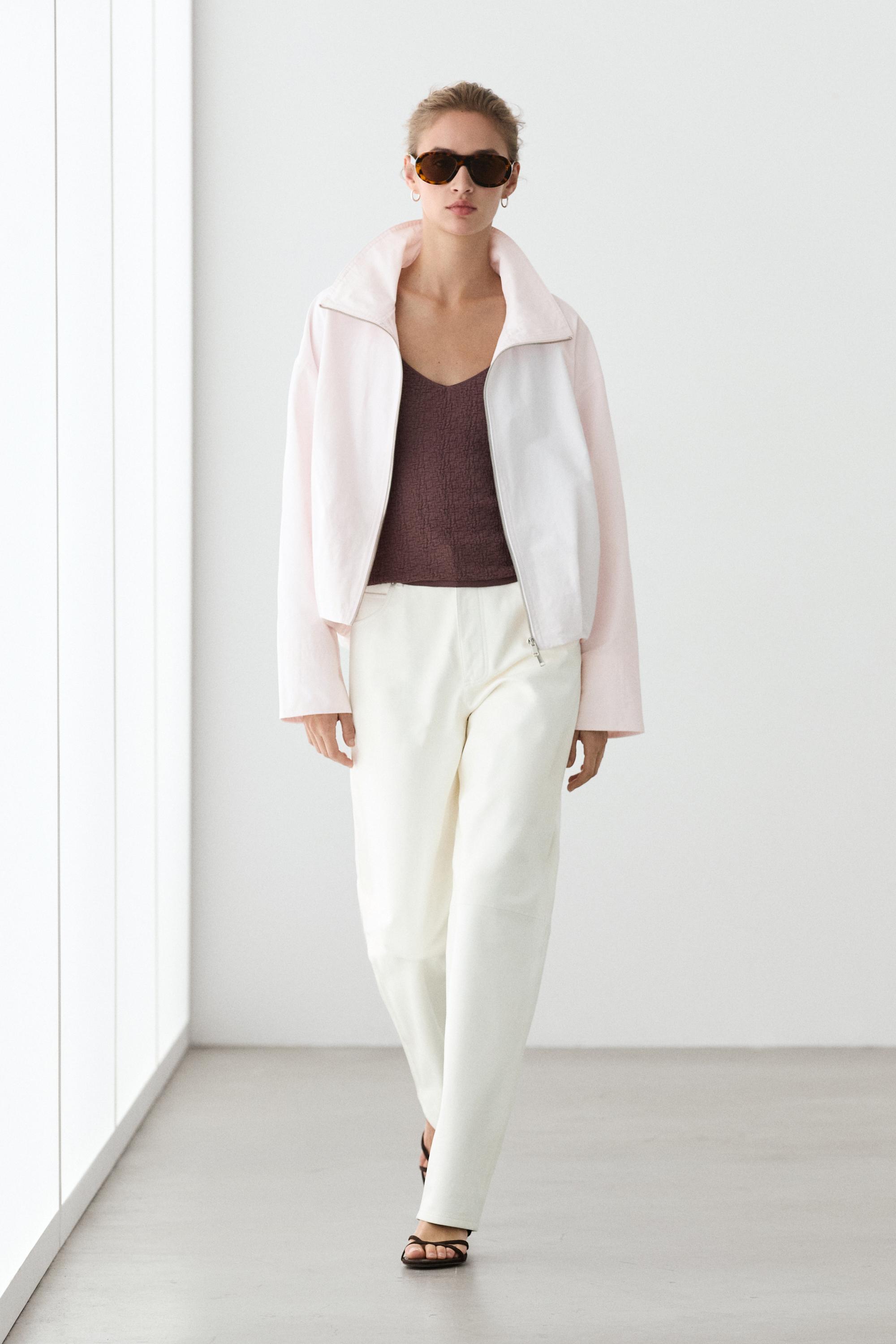 High neck bomber jacket